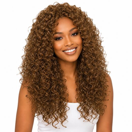 Curly Wig - Long Synthetic Hair with Volume