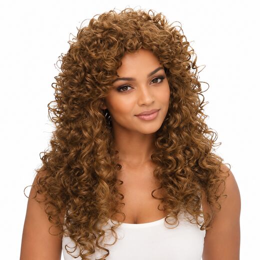 Curly Wig - Long Synthetic Hair with Volume