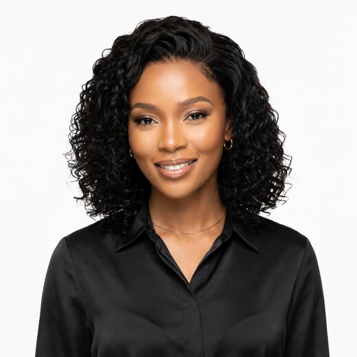 100% Brazilian Human Hair 13x4 Lace Frontal Water Wave Bob Wig