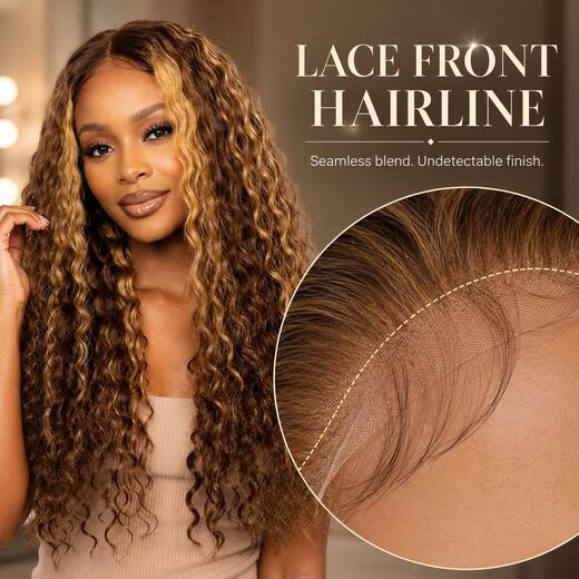 V2 Auto Upload Test - Honey Blonde Jerry Curl Lace Wig