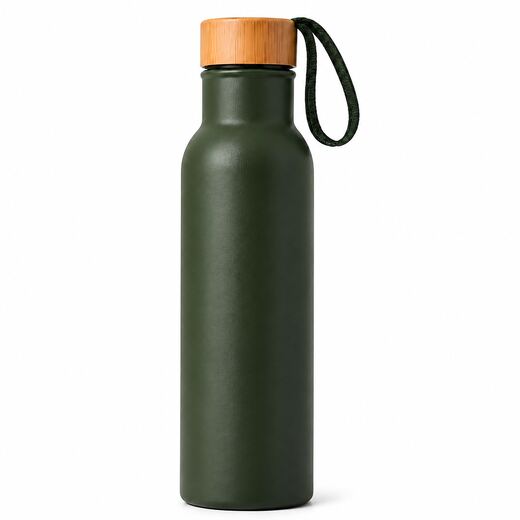 500ml Vacuum Insulated Stainless Steel Water Bottle with Bamboo Lid