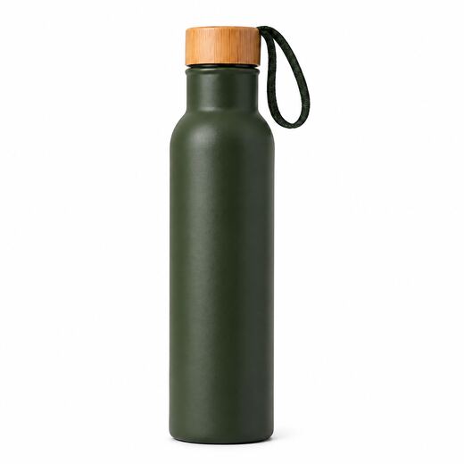500ml Vacuum Insulated Stainless Steel Water Bottle with Bamboo Lid