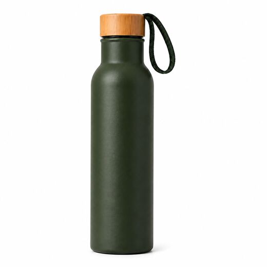 500ml Vacuum Insulated Stainless Steel Water Bottle with Bamboo Lid